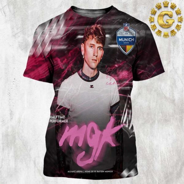 MGK Show At Halftime Performer In Allianz Arena Home Of FC Bayern Munich On November 10 2024 All Over Print Shirt