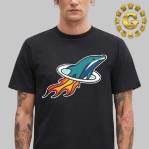 Miami Dolphins And Miami Heat Combined NFL x NBA Logo Miami Sport Teams Unisex T-Shirt