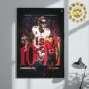 Mike Evans From Tampa Bay Buccaneers Reach 100 TD Receptions In His First 11 Seasons NFL Home Decor Poster Canvas