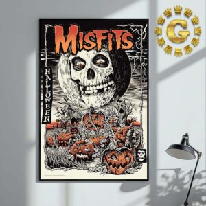 Misfits Limited Edition Poster Halloween 2024 Rockabilia Home Decor Poster Canvas