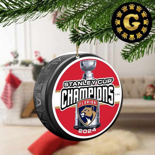 NHL Stanley Cup 2024 Finals Champions Christmas Tree Decorations Ornament