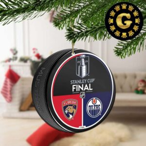 NHL Stanley Cup 2024 Finals Champions Holiday Xmas Gift Christmas Tree Decorations Ceramic Ornament