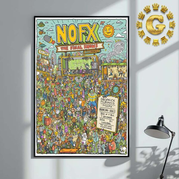 NOFX Merch Poster Where NOFX Poster Day 1 Home Decor Poster Canvas