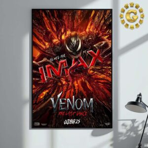 New IMAX Poster For Venom The Last Dance Releasing In Theaters On October 25 2024 Home Decor Poster Canvas