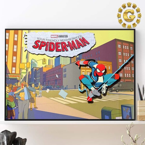 New Look At Your Friendly Neighborhood Sipider Man Marvel Animation Home Decor Poster Canvas