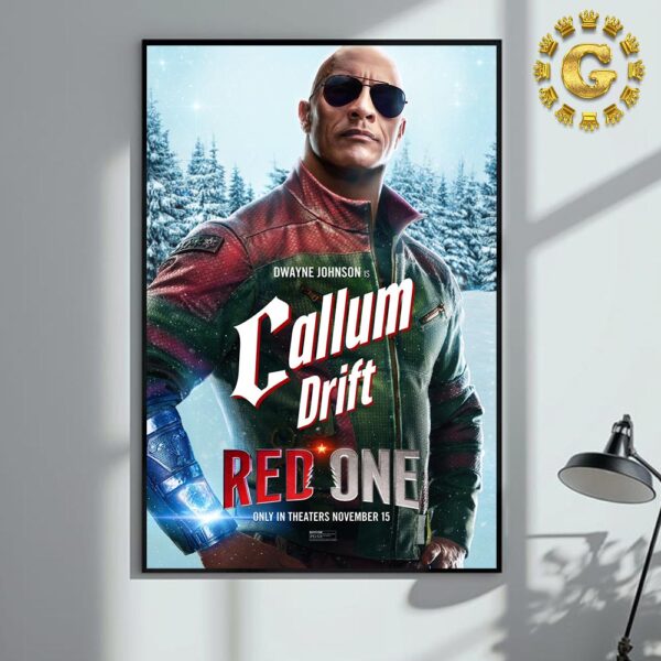 New Poster Character Callum Drift For Red One Only In Theaters November 15 2024 Home Decor Poster Canvas