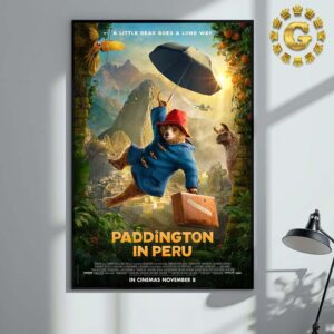 New Poster For Paddington In Peru 3 In Cinemas November 8 2024 Home Decor Poster Canvas