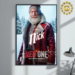 New Poster JK Simmons As Santa Claus For Red One Only In Theaters November 15 2024 Home Decor Poster Canvas