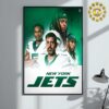 Davante Adams Number 17 From New York Jets NFL Home Decor Poster Canvas