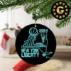 New York Liberty 2024 WNBA Finals Champions Hometown Christmas Tree Decorations Ornament