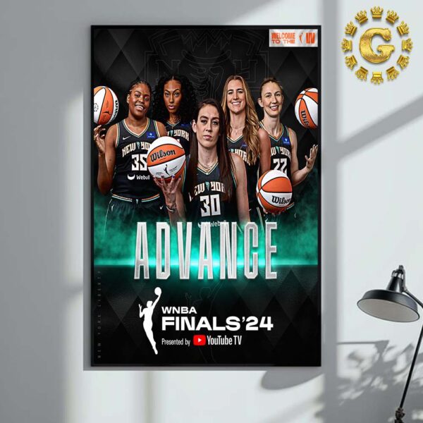 New York Liberty Advance WNBA Finals 2024 Home Decor Poster Canvas