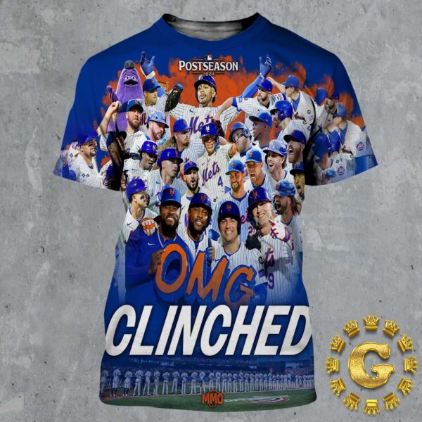 New York Mets Are Headed To The Postseason MLB Postseason 2024 Clinched All Over Print Shirt