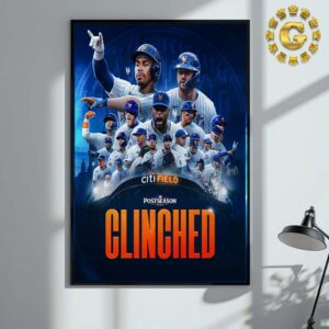 New York Mets Clinched MLB Postseason 2024 Home Decor Poster Canvas