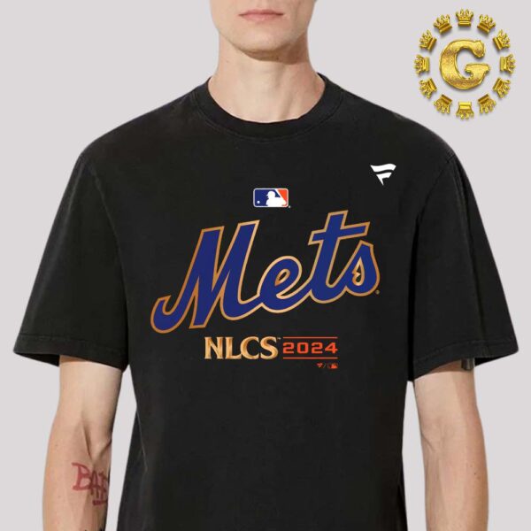 New York Mets Fanatics Black 2024 National League Division Champions Locker Room Unisex T-Shirt