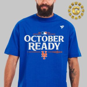 New York Mets Fanatics Royal 2024 MLB Postseason Locker Room Unisex T-Shirt