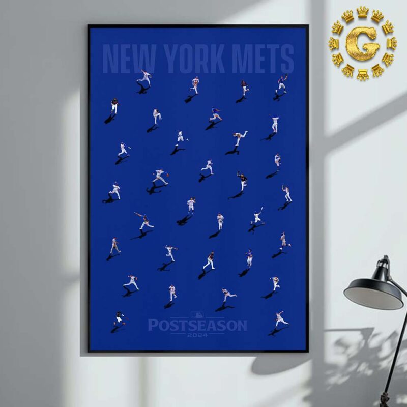 New York Mets Poster MLB Postseason 2024 Home Decor Poster Canvas