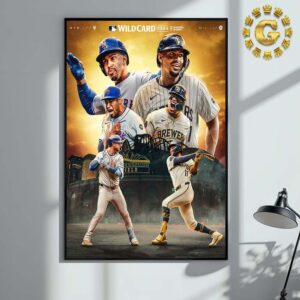 New York Mets Vs Milwaukee Brewers Of NL Central Champ MLB Wildcard 2024 Home Decor Poster Canvas