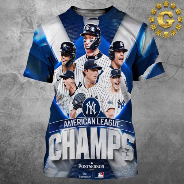 New York Yankees Is American League Champions MLB Postseason 2024 All Over Print Shirt