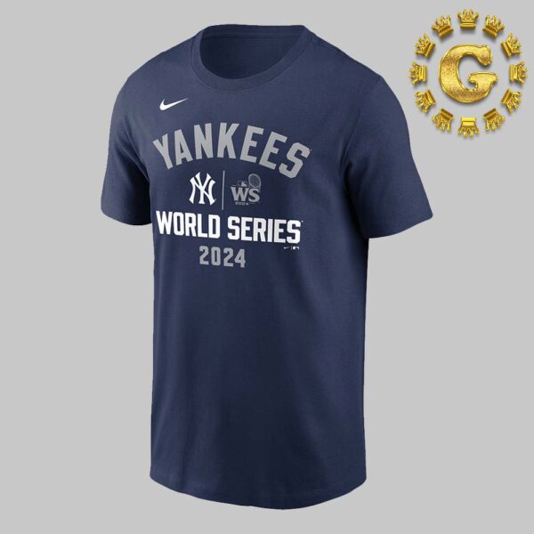 New York Yankees Nike Navy 2024 World Series Arched Lockup Unisex T-Shirt