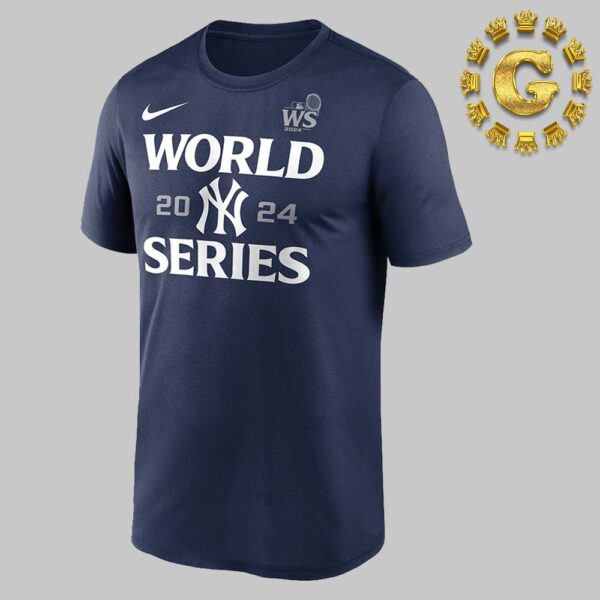 New York Yankees Nike Navy 2024 World Series Authentic Collection Legend Unisex T-Shirt