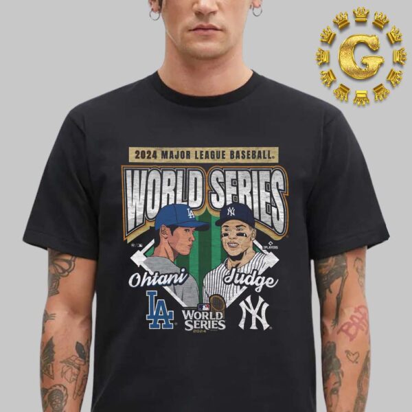 New York Yankees Vs Los Angeles Dodgers MLB Player Dueling 2024 World Series Unisex T-Shirt