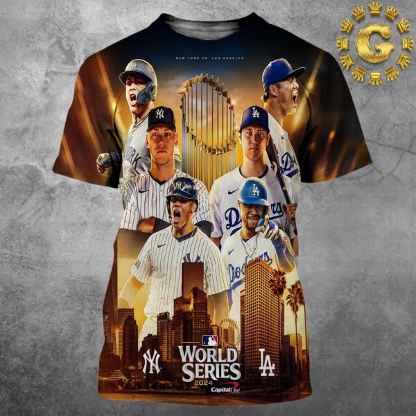 New York Yankees Vs Los Angeles Dodgers MLB World Series 2024 All Over Print Shirt