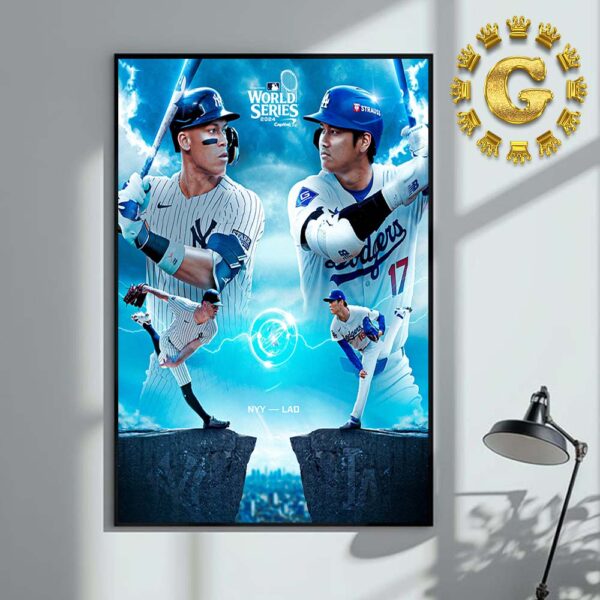 New York Yankees Vs Los Angeles Dodgers MLB World Series 2024 Home Decor Poster Canvas