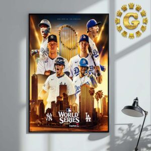 New York Yankees Vs Los Angeles Dodgers MLB World Series 2024 Home Decor Poster Canvas