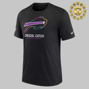 Nike Buffalo Bills Crucial Catch 2024 Black Unisex T-Shirt