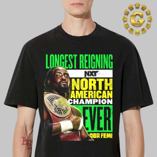 Oba Femi Is Now The Longest Reigning WWE NXT North American Champion Ever Unisex T-Shirt