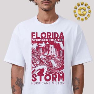 Official Florida Stronger Than The Storm Hurricane Milton Unisex T-Shirt