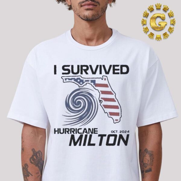 Official Florida Usa I Survived Hurricane Milton Octorber 2024 Unisex T-Shirt