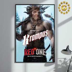 Official Poster Character Krampus For Red One Only In Theaters November 15 2024 Home Decor Poster Canvas