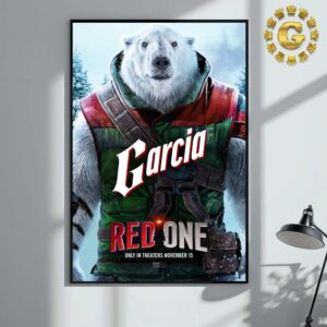 Official Poster Reinaldo Faberlle Voices Agent Garcia For Red One Only In Theaters November 15 2024 Home Decor Poster Canvas