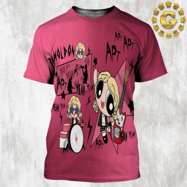 Rose And Bruno Mars Single APT The Powerpuff Girls Bubbles Style All Over Print Shirt