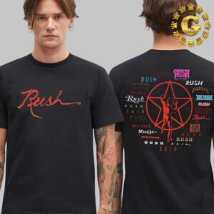 Rush Logos Black Two Side Unisex T-shirt