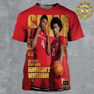 SLAM 253 Cover Gold Poster Ace Bailey And Dylan Harper Knight Vision NBA All Over Print Shirt