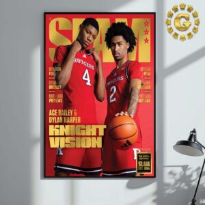 SLAM 253 Cover Gold Poster Ace Bailey And Dylan Harper Knight Vision NBA Home Decor Poster Canvas