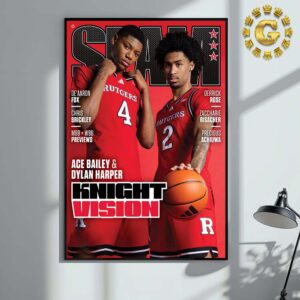 SLAM 253 Cover Gold Poster Ace Bailey And Dylan Harper Knight Vision NBA Home Decor Poster Canvas