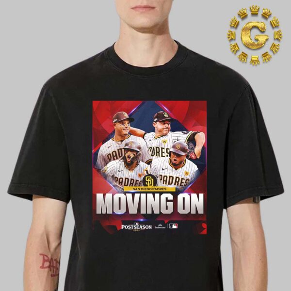 San Diego Padres Moving On MLB Postseason 2024 Unisex T-Shirt