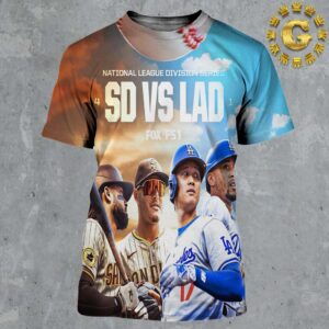 San Diego Padres Vs Los Angeles Dodgers In National League Division Series Fox All Over Print Shirt