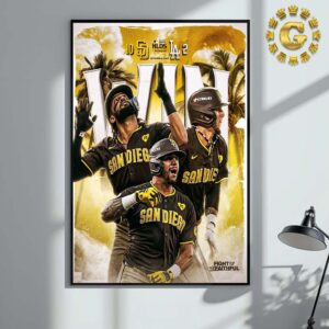 San Diego Padres Win Los Angeles Dodgers MLB 2024 NLDS Game 2 On October 6 2024 Home Decor Poster Canvas