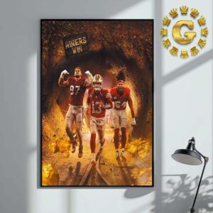 San Francisco 49ers Niners Win NFL Home Decor Poster Canvas