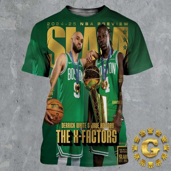 Slam 252 Cover Gold Derrick White And Jrue Holiday Won Big This Past Summer First The NBA Chip And Then The Olympic Gold All Over Print Shirt