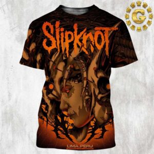 Slipknot Merch Poster At Lima In Peru On October 28th 2024 All Over Print Shirt