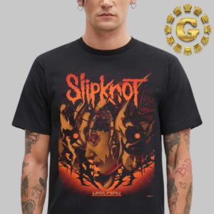 Slipknot Merch Poster At Lima In Peru On October 28th 2024 Unisex T-Shirt