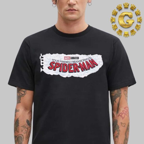 Spider Man Your Friendly Neighborhood Logo Marvel Animation Unisex T-Shirt