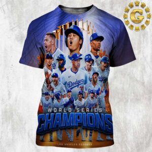 The Los Angeles Dodgers Are World Series Champions MLB 2024 All Over Print Shirt