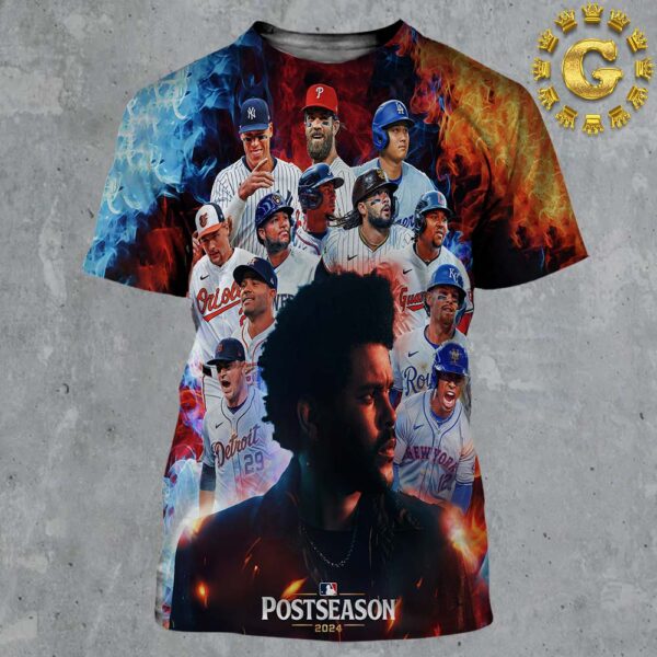 The Weeknds Dancing In The Flames Is The Official Song Of The Postseason 2024 MLB All Over Print Shirt