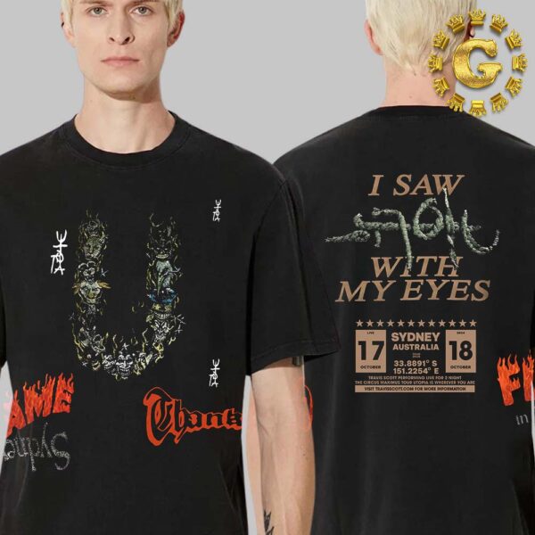 Travis Scott Utopia Circus Maximus Tour I Saw Utopia With My Eyes At Metlife Stadium In New York City On October 10th 2024 Unisex T-Shirt